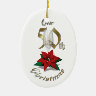 Married 50th Christmas Ornament