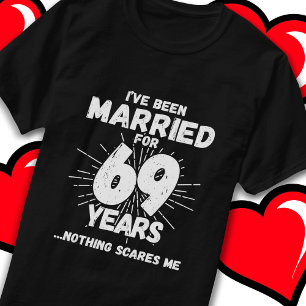 Married 69 Years Funny 69th Wedding Anniversary T-Shirt
