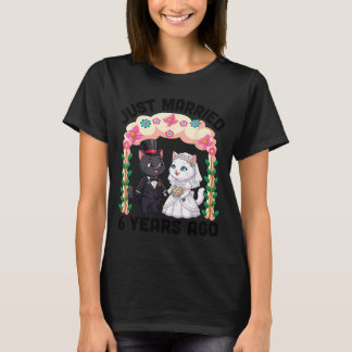 Married 6 Years Ago 6th Wedding Anniversary Cat T-Shirt