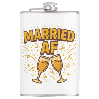 Married AF Flask – Funny Wedding Gift