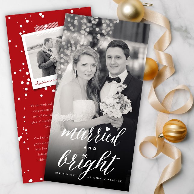 Married And Bright Holiday Wedding Announcement (Creator Uploaded)