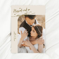 Married and Grateful Wedding Photo Cream