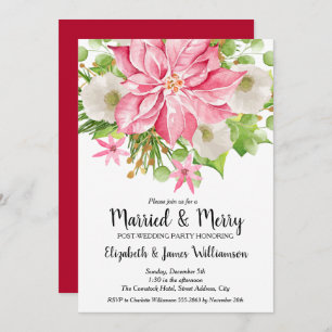 Married and Merry Post-Wedding Christmas Invites