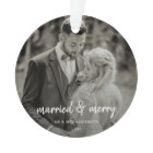 Married and Merry | Wedding Day Photo Christmas