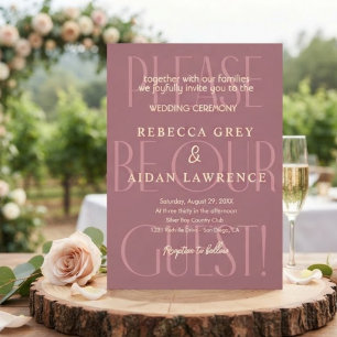 Married at Last Modern Wedding Invitation