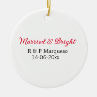 Married & bright add couple name wedding add date