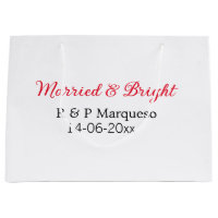 Married & bright add couple name wedding add date 