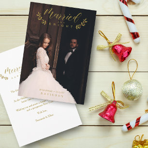 Married & Bright Christmas Newlyweds Personalized