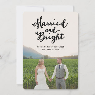 Married & Bright Holiday Photo Card