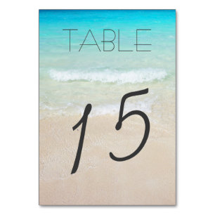 Married By the Sea Table Number Cards