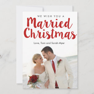 Married Christmas Christmas Holiday Card
