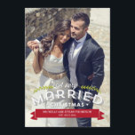 Married Christmas Holiday Photo Cards<br><div class="desc">Celebrate the season with this modern and stylish holiday card from Berry Berry Sweet. Visit WWW.BERRYBERRYSWEET.COM for more of our stylish holiday collections.</div>