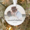 Married Christmas Newlywed Photo Keepsake