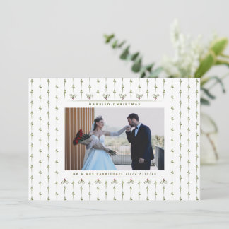 Married Christmas Photo Christmas Card Mr & Mrs