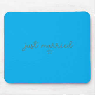 Married Coquette Starfish Beach Bride Groom Mouse Pad