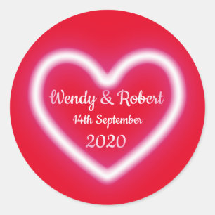 Married Couple Classic Round Sticker