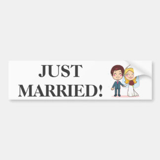 Married Couple Holding Hands Bumper Sticker