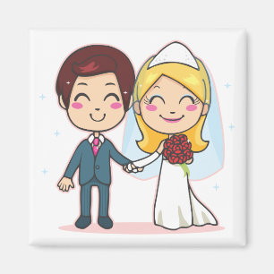 Married Couple Holding Hands Magnet