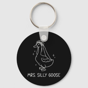 Married Couple Matching Mrs. Goose Newlywed Key Ring