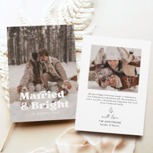 Married Couples First Photo Christmas Card