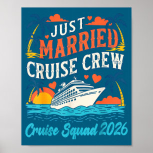 Married cruise crew 2026 honeymoon cruise vacation poster