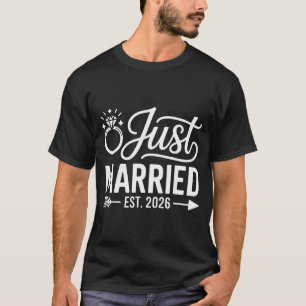 Married Est 2026 Wedding Wife Mr Mrs Bride Groom 7 T-Shirt