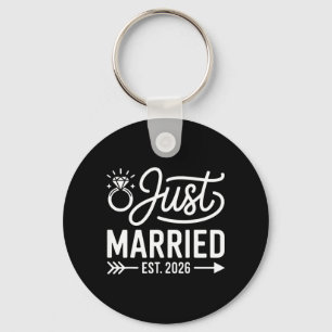 Married Est 2026 Wedding Wife Mr Mrs Bride Groom Key Ring