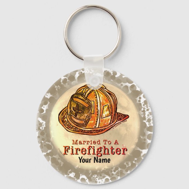 Married Firefighter keychains (Front)
