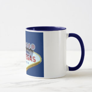 MARRIED IN Fabulous Las Vegas Blue Ringer T Mug
