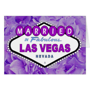 Married In Fabulous Las Vegas Lilac Flower Backgro