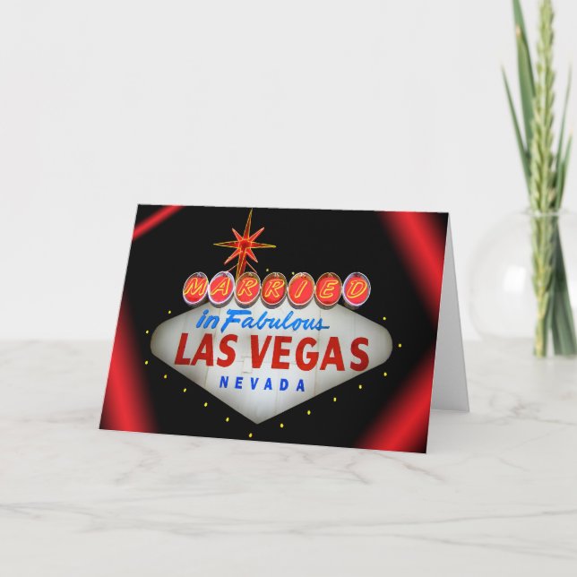 Married in Fabulous Las Vegas Wedding Invitations (Front)