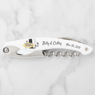 Married in Las Vegas Keepsake Corkscrew, White Corkscrew