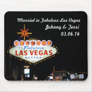 Married in Las Vegas Personalised Mousepad! Mouse Pad
