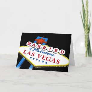 Married in Las Vegas Sign Card