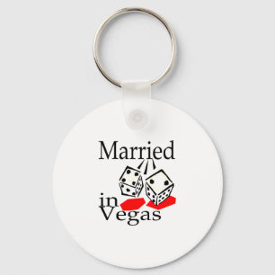 Married In Vegas (Dice) Key Ring