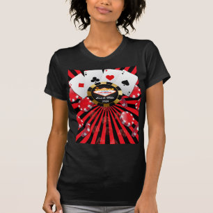 Married In Vegas Poker Chip T-Shirt
