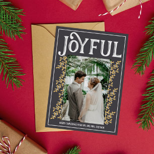 Married Merry Christmas Holiday Photo Card