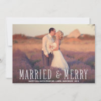 MARRIED & MERRY | HOLIDAY PHOTO CARD