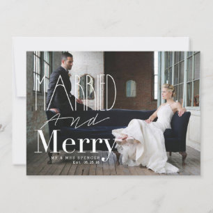 Married & Merry   Married Couple Holiday Photo