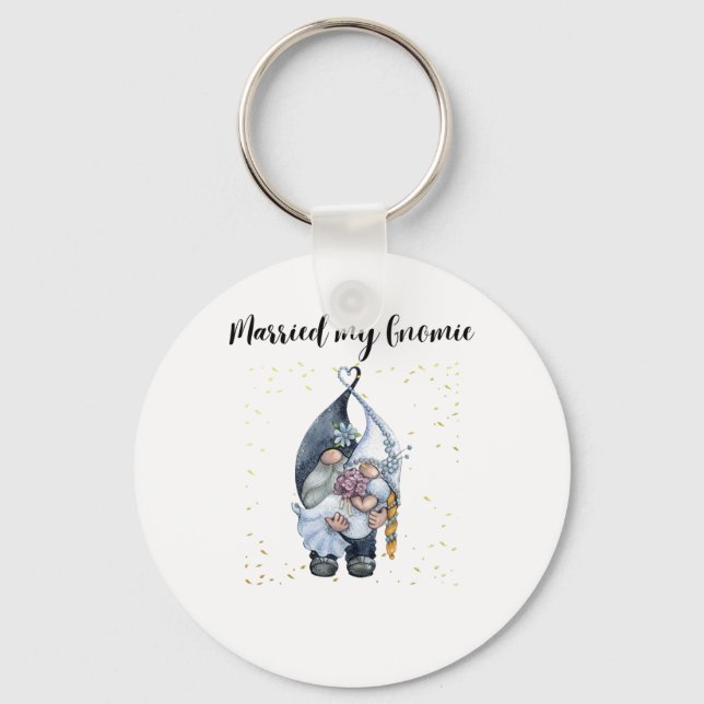 Married my Gnomie Key Ring (Front)