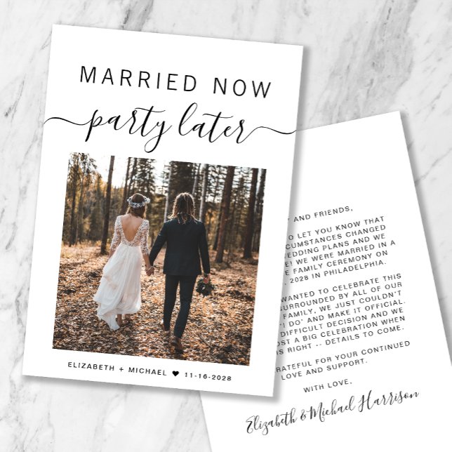 Married Now Party Later Photo Wedding (Creator Uploaded)