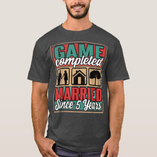 Married Since 5 Years I 5th Wedding T-Shirt
