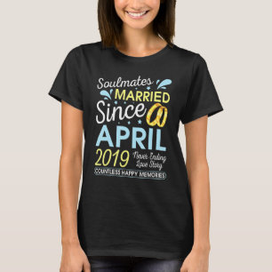 Married Since April 2019 Never Ending 3 Years Love T-Shirt