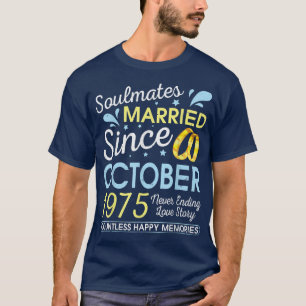 Married Since October 1975 Never Ending 47 Years L T-Shirt