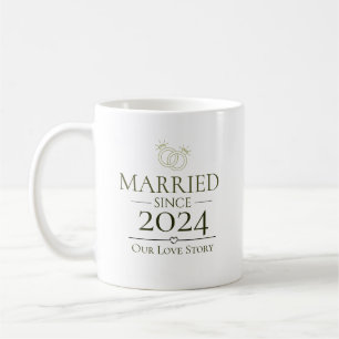 Married Since Personalised Year Our Love Story Coffee Mug