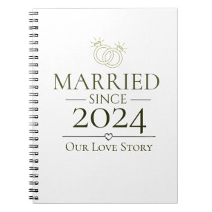 Married Since Personalised Year Our Love Story  Notebook
