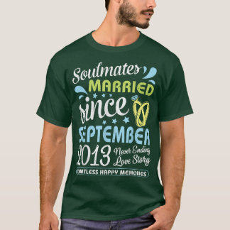 Married Since Sept 2013 Never Ending 9 Years Love T-Shirt