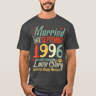 Married Since September 1996 Never Ending Love Sto T-Shirt
