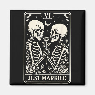 Married Skeleton Couples Gothic Wedding Bride Magnet