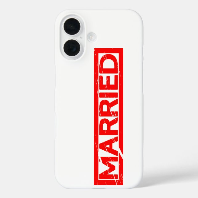 Married Stamp Case-Mate iPhone Case (Back)